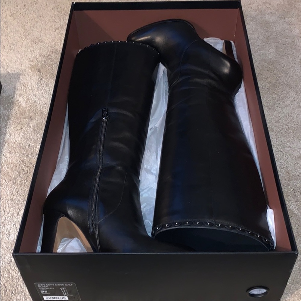Coach Leather Tall Boots /like New / Size 8/ black
